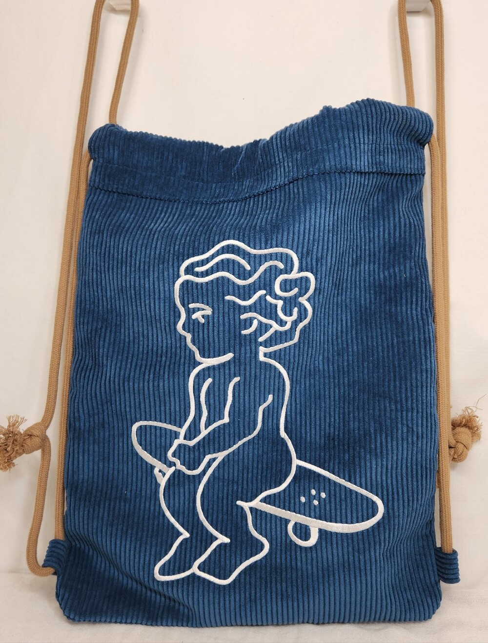Ementa SB! Mens Gym sack Corduroy Blue Skateboard
